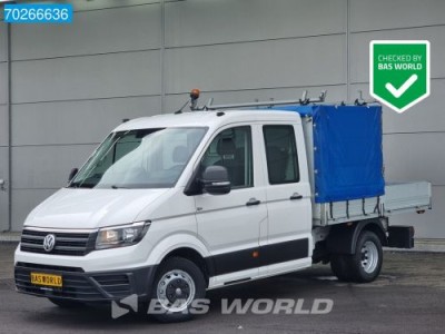 Volkswagen Crafter 177pk Open laadbak Dubbel Cabine met Kraan Dubbellucht Trekhaak Pickup Pritsche ACC Airco Cruise 1m3 Airco Dubbel cabine Trekhaa