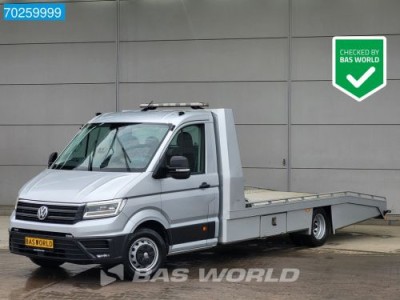 Volkswagen Crafter 177pk Tijhof Autotransporter VB Airsuspension Lier LED Oprijwagen Cartransporter Airco Trekhaak Cruise control