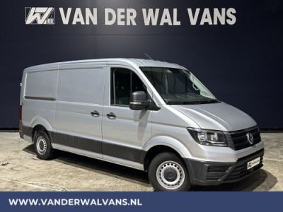 Volkswagen Crafter 2.0 TDI 141pk L3H2 L2H1 Euro6 Airco | Navigatie | Apple Carplay | Android Auto | Trekhaak Parkeersensoren, Bijrijdersbank