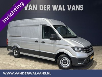 Volkswagen Crafter 2.0 TDI 141pk L3H3 L2H2 inrichting + Omvormer Euro6 Airco | Cruisecontrol | 3-Zits 3000kg trekvermogen, verwarmde voorruit, parkeersensoren