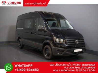 Volkswagen Crafter 2.0 TDI 180 pk Aut. L3H3 DC Dubbel Cabine 7pers./ BPM VRIJ/ Betimmerd/ Trekhaak/ Carplay/ Camera/ / Cruise