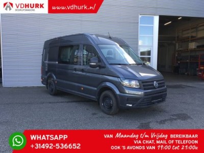 Volkswagen Crafter 2.0 TDI 180 pk Aut. L3H3 DC Dubbel Cabine/ 7pers./ Gev.stoel/ Carplay/ Camera/ / Cruise/ Betimmerd/ Trekhaak/ 270Gr.deuren