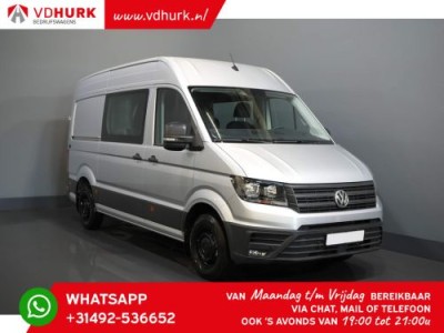 Volkswagen Crafter 2.0 TDI 180 pk Aut. L3H3 DC Dubbel Cabine/ 7pers./ Gev.stoel/ Carplay/ Camera/ / Cruise/ Betimmerd/ Trekhaak/ 270Gr.deuren