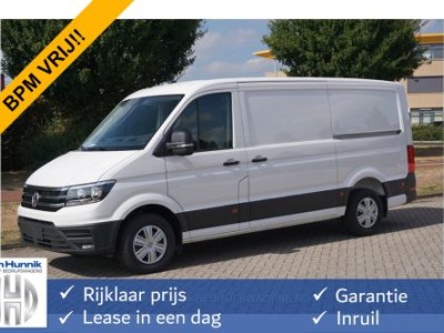 Volkswagen Crafter 35 177PK L3H2 AUT Facelift BPM VRIJ!! 13 Navi, Cam, Gev. Stoel, LED, 2x Schuifdeur!! NR. 756