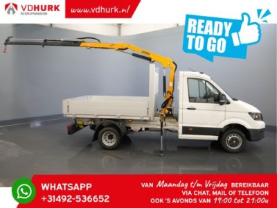 Volkswagen Crafter 6x 165 pk Effer 352S kraan/ Crane/ Gru/ Grue/ Kran/ Autokran/ Open laadbak/ Dubbel Lucht