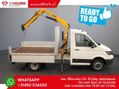 Volkswagen Crafter 6x 165 pk Effer 352S kraan/ Crane/ Gru/ Grue/ Kran/ Autokran/ Open laadbak/ Dubbel Lucht