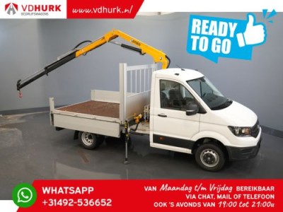 Volkswagen Crafter 6x 165 pk Effer 352S kraan/ Crane/ Gru/ Grue/ Kran/ Autokran/ Open laadbak/ Dubbel Lucht