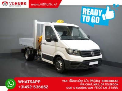 Volkswagen Crafter 6x 165 pk Effer 352S kraan/ Crane/ Gru/ Grue/ Kran/ Autokran/ Open laadbak/ Dubbel Lucht