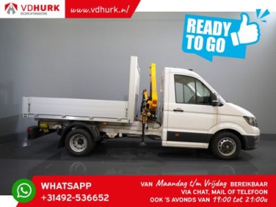 Volkswagen Crafter 6x 165 pk Effer 352S kraan/ Crane/ Gru/ Grue/ Kran/ Autokran/ Open laadbak/ Dubbel Lucht