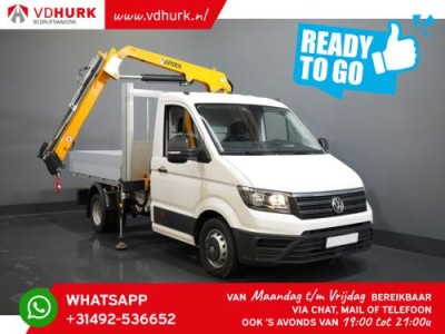 Volkswagen Crafter 6x 165 pk Effer 352S kraan/ Crane/ Gru/ Grue/ Kran/ Autokran/ Open laadbak/ Dubbel Lucht