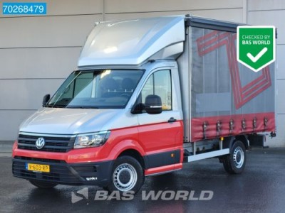 Volkswagen Crafter 177pk Automaat Schuifzeil Zeilen Bakwagen Navi CarPlay Airco Cruise Koffer Schuifzeilen Navi 15m3 Airco Trekhaak Cruise control