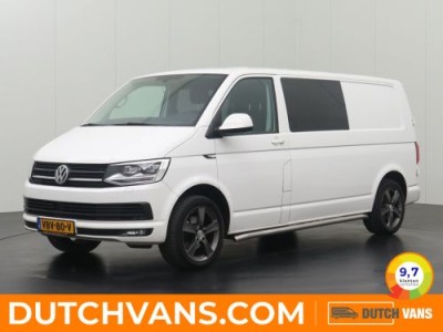 Volkswagen Transporter 2.0TDI 150PK DSG Automaat Dubbele Cabine Highline | Led | Navigatie | Camera | Airco | Cruise | Trekhaak | Privacy glass