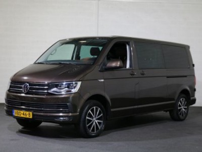 Volkswagen Transporter 2.0 TDI 150pk L2 H1 DC Edition Automaat Airco Leer Navigatie 2x Schuifdeur