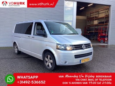 Volkswagen Transporter 2.0 TDI L2 DC Dubbel Cabine Rijdt Goed/ 6 Pers./ Airco/ Cruise/ Trekhaak