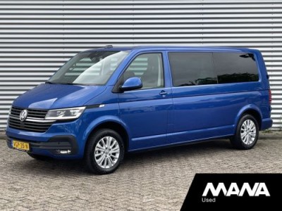 Volkswagen Transporter 2.0TDI L2H1 150PK DC Led Leder Automaat ACC LM velgen Stoel verwarming Sensoren Trekhaak Car-Play Bluetooth Navi Camera