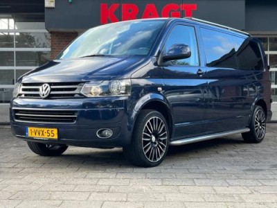 Volkswagen Transporter 2.0 TDI L2H1 DC Comfortline|NAP|cruise|airco|trekhaak|elektrische ramem|voorruitverwarming|dubbel cabine|bluetooth