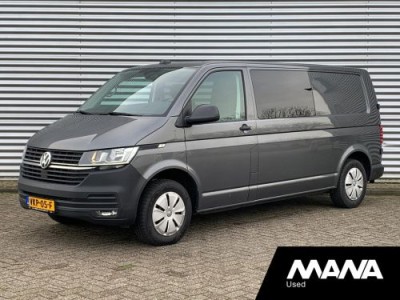 Volkswagen Transporter 2.0TDI L2H1 DC Dubbel Cabine Airco 12V Trekhaak Sensoren Voorruit-Verwarming  Cruise Passagiersstoel DIN Start/Stop Laadruimtebekleding