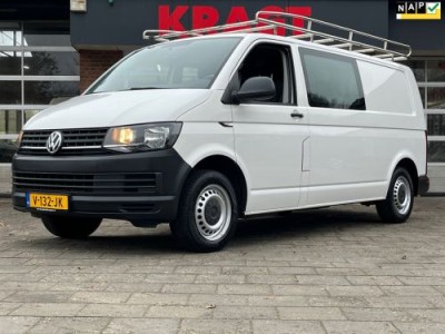 Volkswagen Transporter 2.0 TDI L2H1 DC|NAP|EURO6|DUBBELCABINE|airco|cruise control|navigatie|boordcomputer|trekhaak