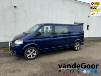 Volkswagen Transporter 2.5 TDI 340 Dub.cab. , 06, airco, lm velgen, trekhaak, apk 01-26 !