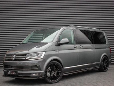 Volkswagen Transporter Caravelle 2.0 TDI L2H1 204PK DC DUBBEL CABINE / LEDEREN BEKLEDING / JB- EDITION / SCHUIF/KANTEL DAK / FULL