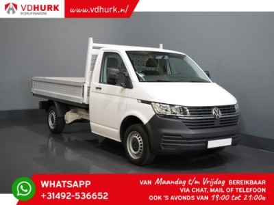 Volkswagen Transporter T6.1 2.0 TDI 110 pk L2 340 Open laadbak/ pick up/ Pritsche/ 290x193/ Standkachel/ Stoelverw./ 2.5t Trekverm./ Cruise/ Airco/ Tre