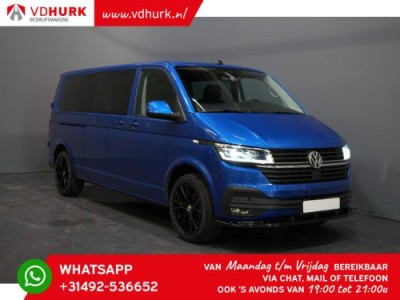 Volkswagen Transporter T6.1 2.0 TDI 150 pk DSG Aut. L2 DC Dubbel cabine/ Leder/ Adapt.cruise/ LED/ 19/ Carplay/ Stoelverw./ Camera