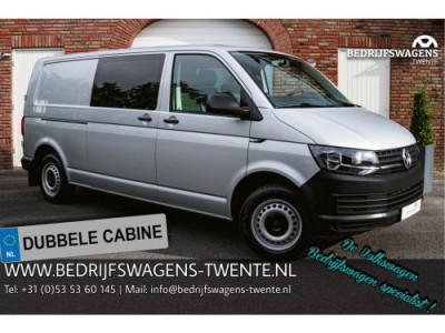 Volkswagen Transporter T6 2.0 TDI 150pk DSG L2H1 DUB-CAB 6-PERS. BPM VRIJ 23.09.2024!! CLIMA-LANG-DSG-CRUISE-TREKHAAK